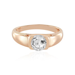 Anello in argento con Topazio Bianco