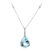 Collana in oro con Acquamarina Brasiliana AAA (AMAYANI)