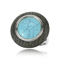 Anello in argento con Quercia Nera