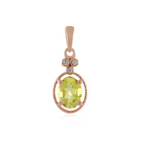 Ciondolo in argento con Quarzo Limone