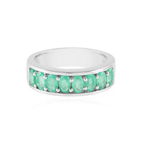 Anello in argento con Smeraldo Russo