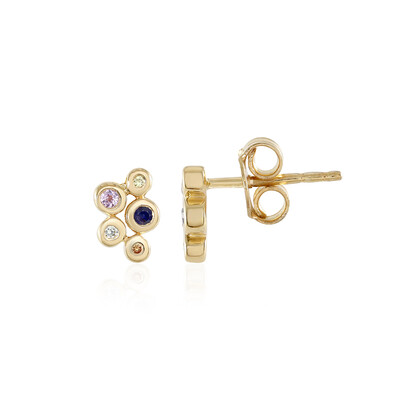 Orecchini in argento con Zaffiro Blu