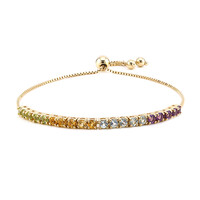 Bracciale in argento con Citrino