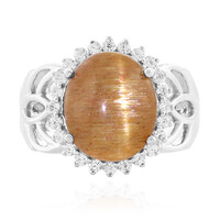 Anello in argento con Pietra del Sole Occhio di Gatto