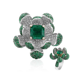 Anello in oro con Smeraldo Colombiano (Estée Collection)