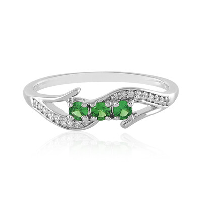 Anello in argento con Tsavorite