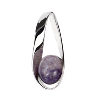 Ciondolo in argento con Charoite