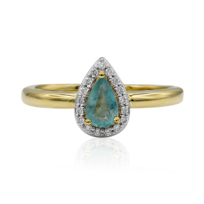 Anello in oro con Grandidierite (AMAYANI)