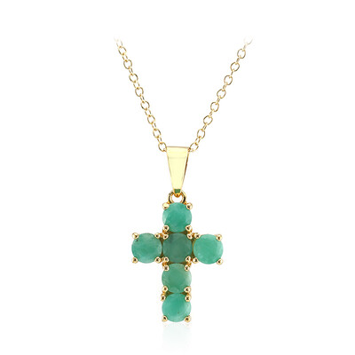 Collana in argento con Smeraldo Brasiliano