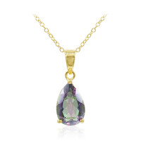 Collana in argento con Quarzo Mistico Verde