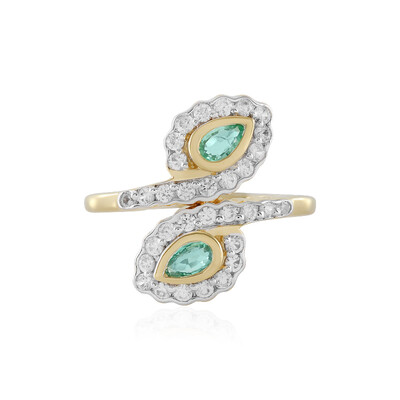 Anello in argento con Smeraldo Colombiano
