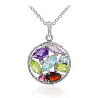 Collana in argento con Topazio Blu Cielo