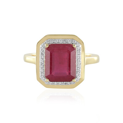 Anello in argento con Rubino del Madagascar