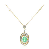 Collana in oro con Smeraldo Zambia AAA (CIRARI)