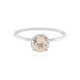 Anello in platino con Morganite del Madagascar AAA