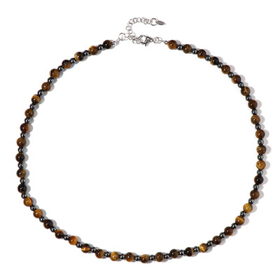 Collana in argento con Occhio di Tigre