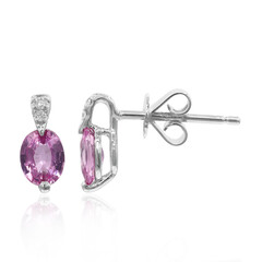 Orecchini in oro con Zaffiro Rosa (CIRARI)