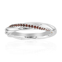 Anello in argento con Granato