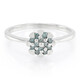 Anello placcato in platino con Diamante Fancy