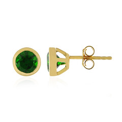 Orecchini in argento con Diopside Russo