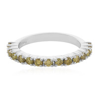 Anello in argento con Diamante Giallo I3