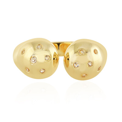 Anello in argento con Topazio Bianco