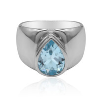 Anello in argento con Topazio Blu Cielo