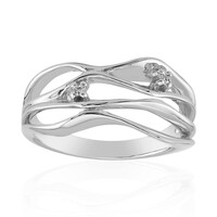 Anello in argento con Diamante SI1 (G)
