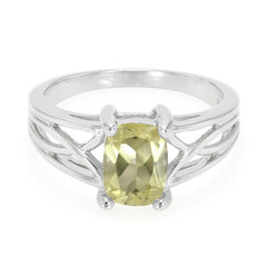 Anello in argento con Citrino Limone