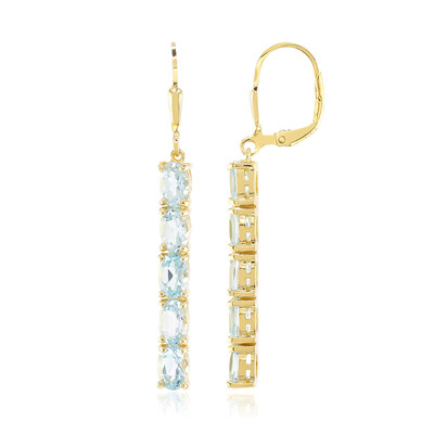 Orecchini in argento con Topazio Blu Cielo