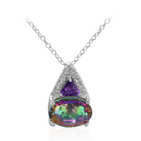 Collana in argento con Quarzo Mistico