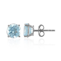 Orecchini in argento con Topazio Blu Cielo