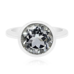 Anello in argento con Topazio Bianco