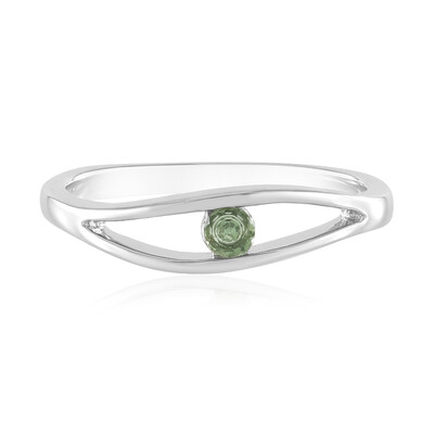 Anello in argento con Apatite Cromo