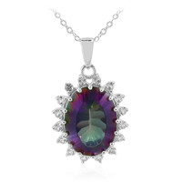 Collana in argento con Quarzo Mistico