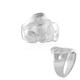 Anello in argento con Diamante I2 (H) (SAELOCANA)