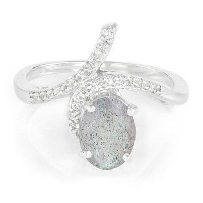 Anello in argento con Labradorite