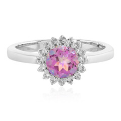 Anello in argento con Topazio Anniversario