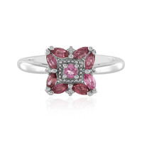Anello in argento con Tormalina Rosa Brasiliana