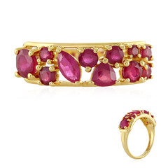 Anello in argento con Rubino del Madagascar