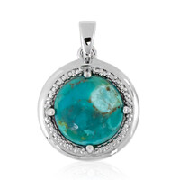 Ciondolo in argento con Turchese Kingman Mohave Blu