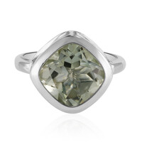 Anello in argento con Ametista Verde