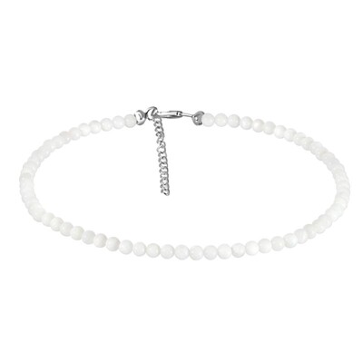 Collana in argento con Pietra di Luna Arcobaleno