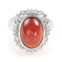 Anello in argento con Granato Essonite
