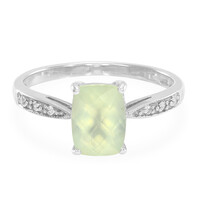 Anello in argento con Prehnite