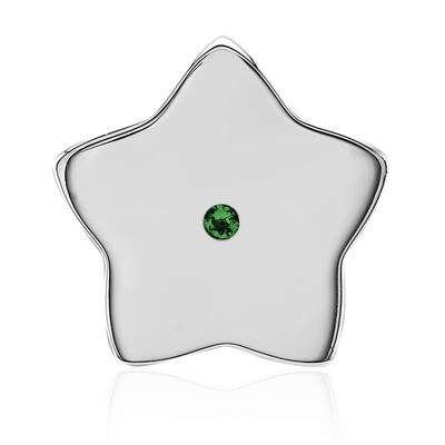 Charm in argento con Tsavorite della Tanzania (Annette)