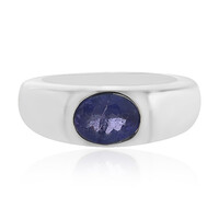 Anello da uomo in argento con Tanzanite