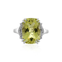 Anello in argento con Quarzo Limone