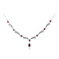 Collana in argento con Rubino