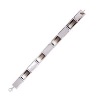 Bracciale in argento con Quarzo Bicolore